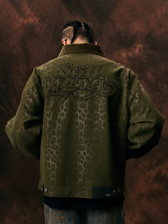 1807 Gradient Leopard Print Jacket | Face 3 Face