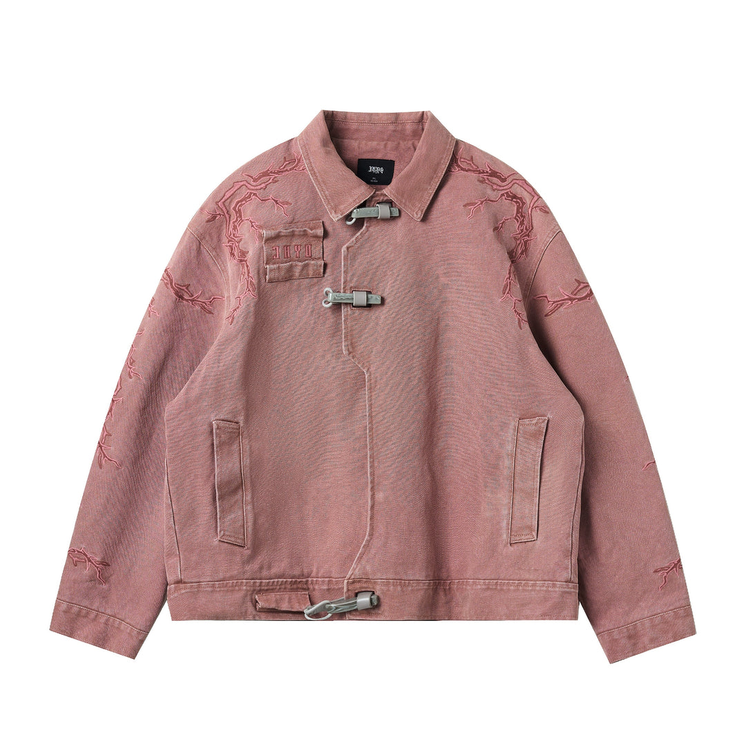 JHYQ Deconstructing Embroidery Thorn Work Jacket | Face 3 Face