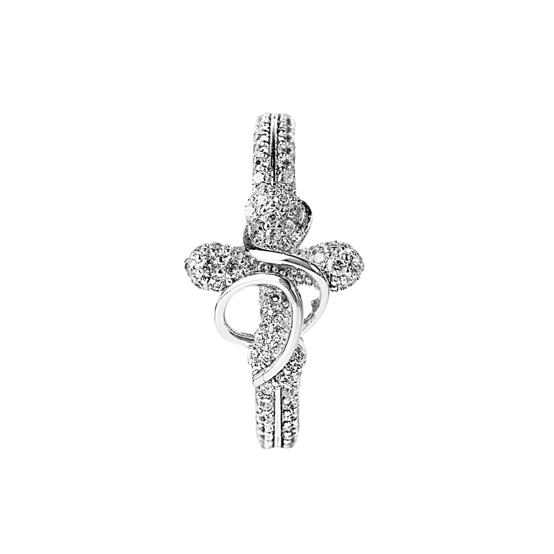 Small Town Kid Cubic Zirconia Cross Diamond Ring | Face 3 Face