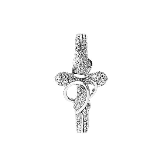Small Town Kid Cubic Zirconia Cross Diamond Ring | Face 3 Face