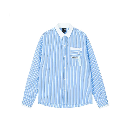 Achock Color Blocking Striped Long Sleeved Shirt | Face 3 Face