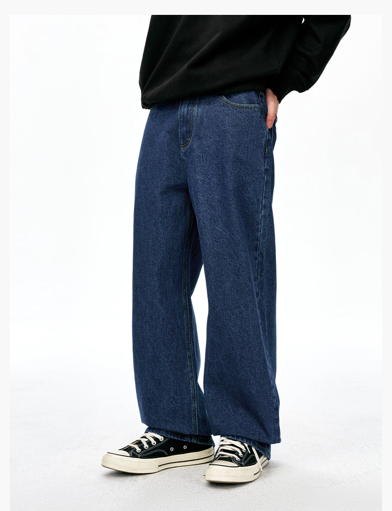 MEDM Horsehair Waist Tag Washed Jeans | Face 3 Face