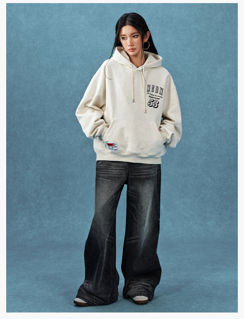 MEDM Rhinestone Star Logo Embroidered Hoodie | Face 3 Face