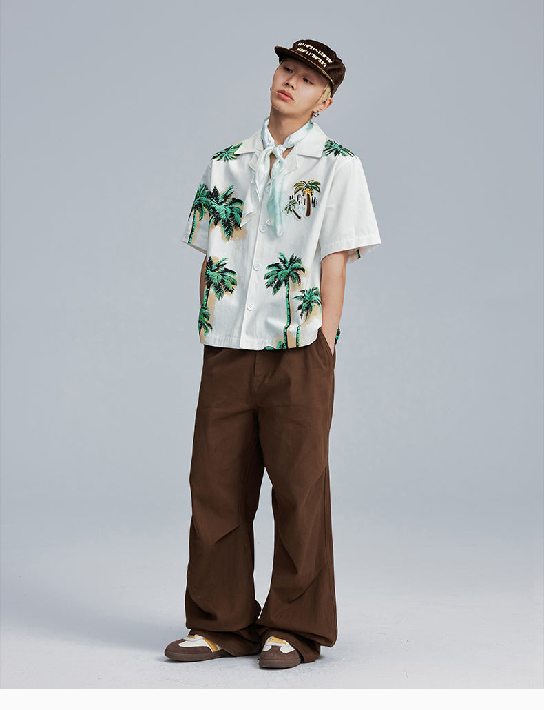 MEDM Palm Tree Hawaiian Shirt | Face 3 Face