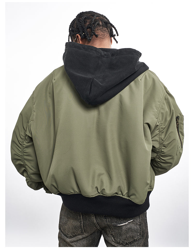 F3F Select Reversible PU Leather MA-1 Bomber Jacket | Face 3 Face