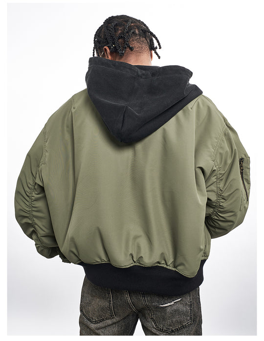 F3F Select Reversible PU Leather MA-1 Bomber Jacket | Face 3 Face