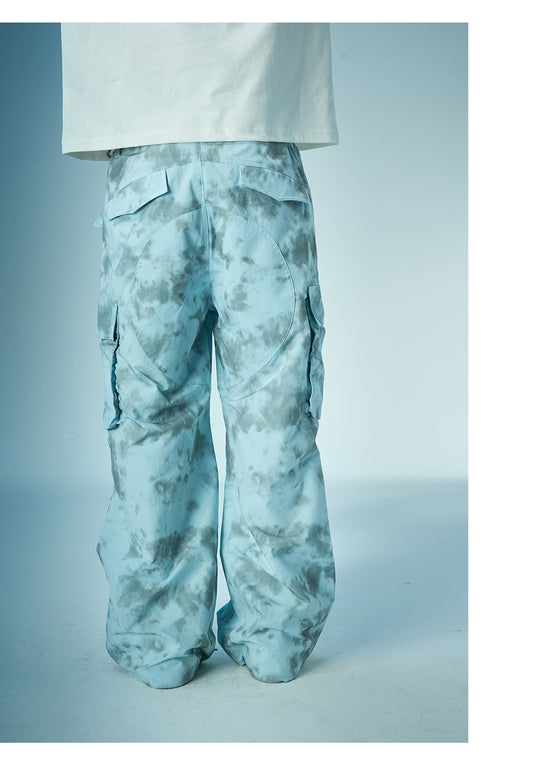 EVILKNIGHT(EK) Tie-Dye 3D Pocket Work Cargo Pants | Face 3 Face