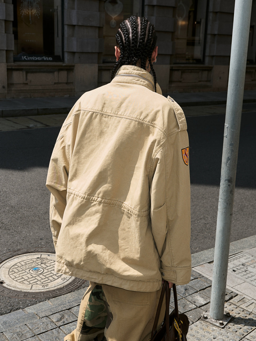 STEEPC Khaki Patch Embroidery M-65 Field Jacket | Face 3 Face