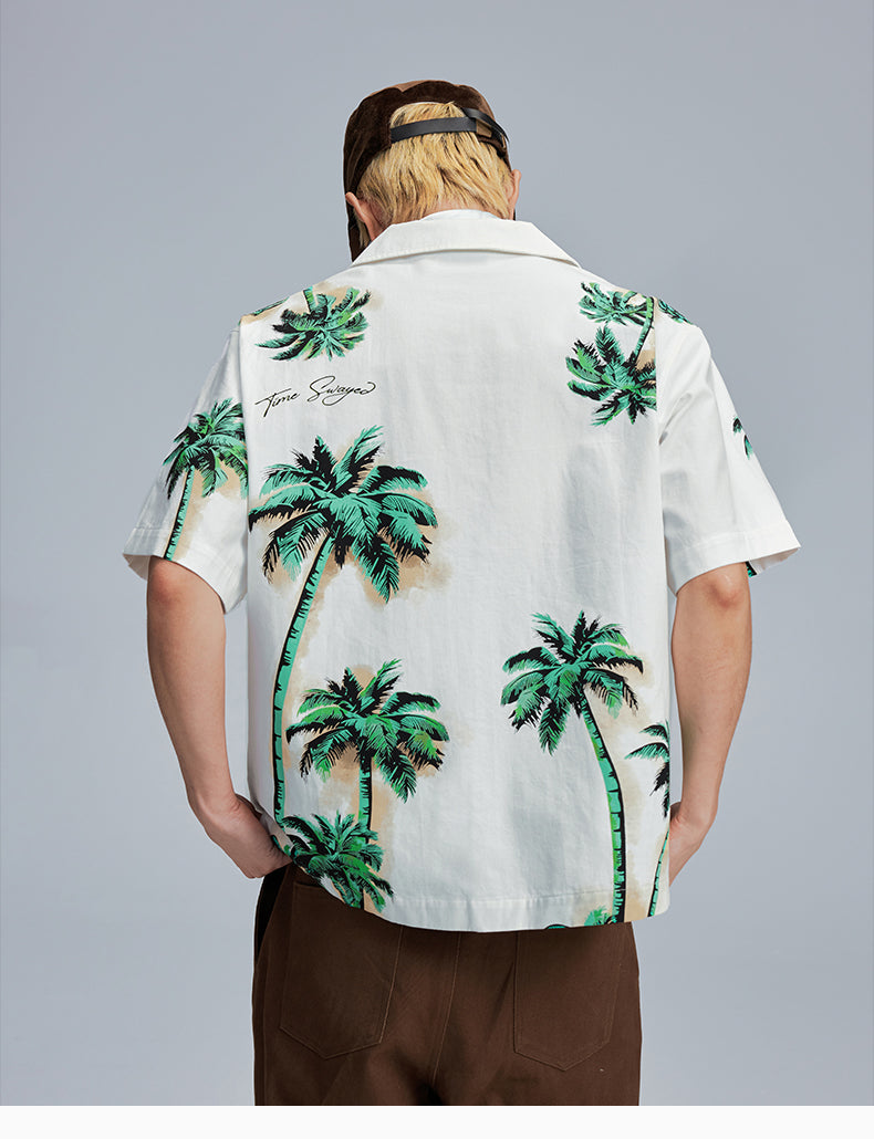 MEDM Palm Tree Hawaiian Shirt | Face 3 Face