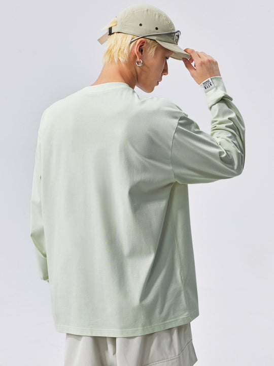 MEDM Logo Embroidered Antibacterial Long Sleeve Tee | Face 3 Face