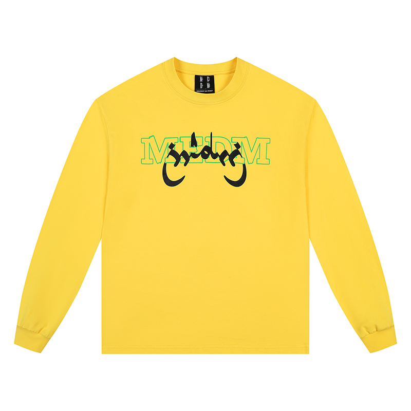 MEDM Arched Logo Handwritten Long Sleeve Tee | Face 3 Face