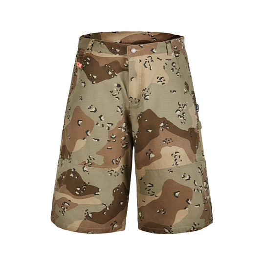 Remedy Leopard and Camouflage Work Painter Baggy Shorts | Face 3 Face