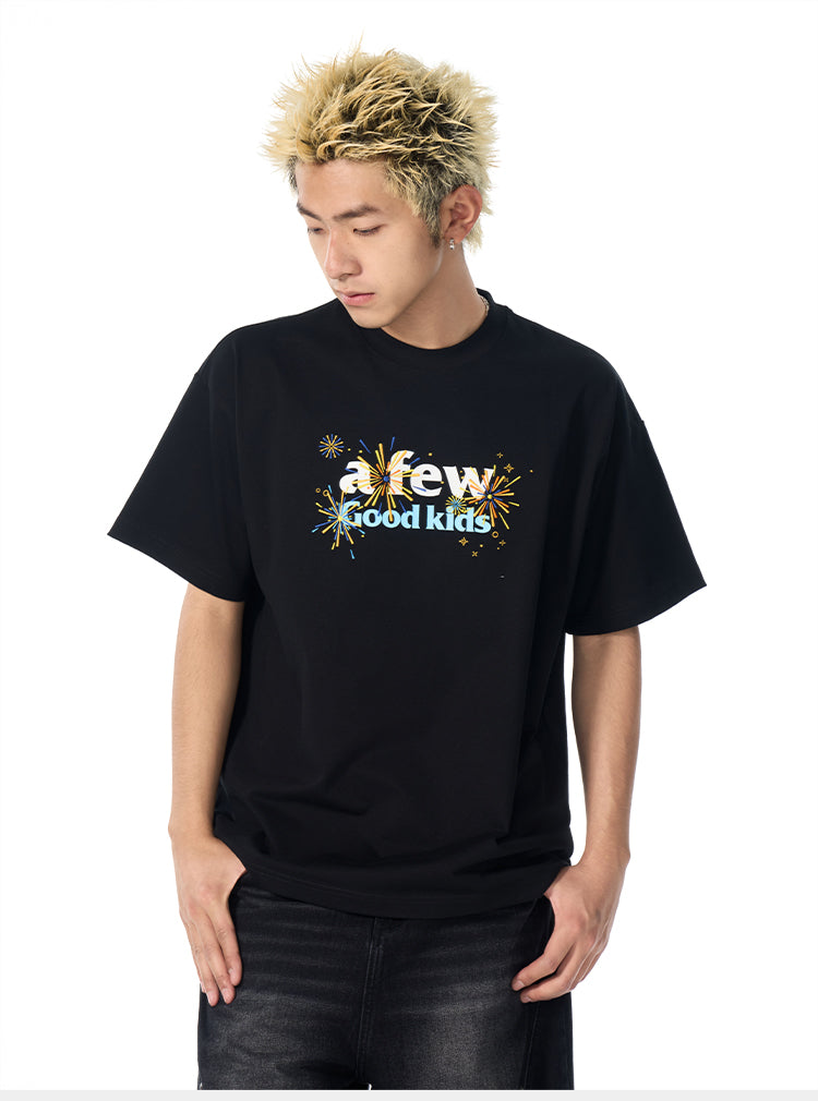 AFGK Fireworks Embroidered Tee | Face 3 Face