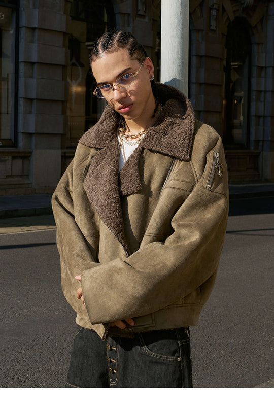 STEEPC Suede Shearling Jacket | Face 3 Face
