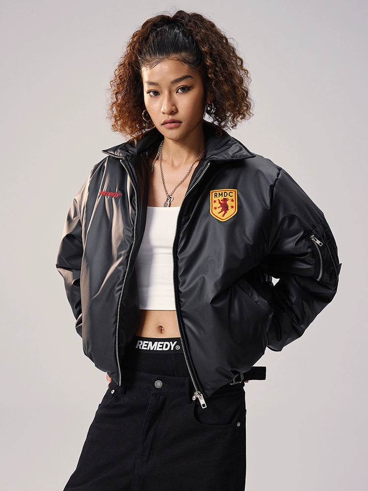 Remedy Number Patch Embroidered MA-1 Bomber Jacket | Face 3 Face