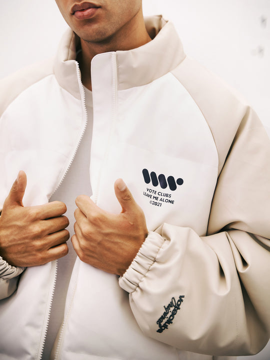 VOTE VVVVOTE Stand Up Collar Color Blocked  Jacket