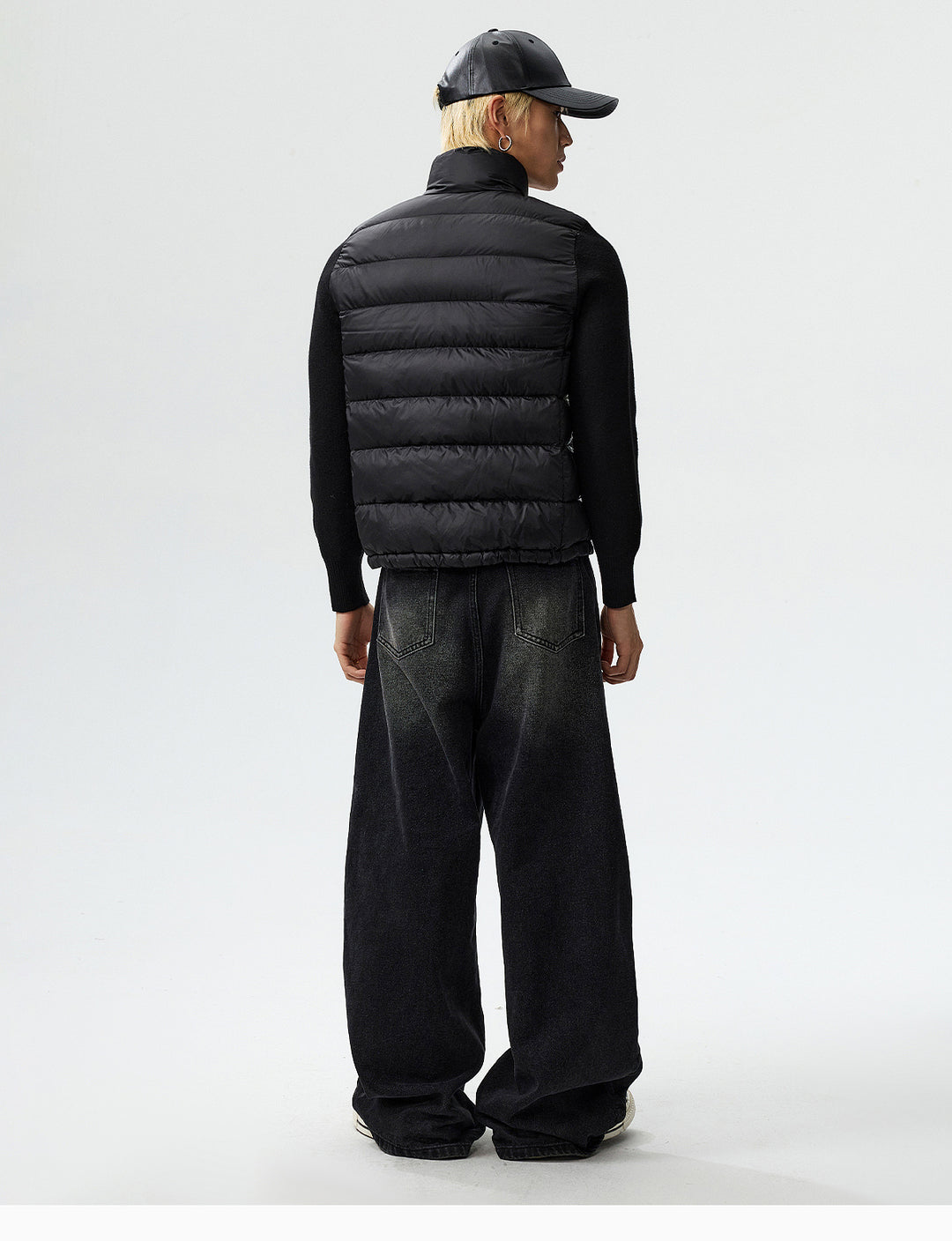 MEDM Shoulder Patchwork Lightweight Down Jacket | Face 3 Face