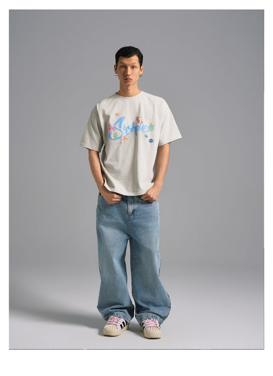 S45 Underwater World Graffiti Print Tee | Face 3 Face