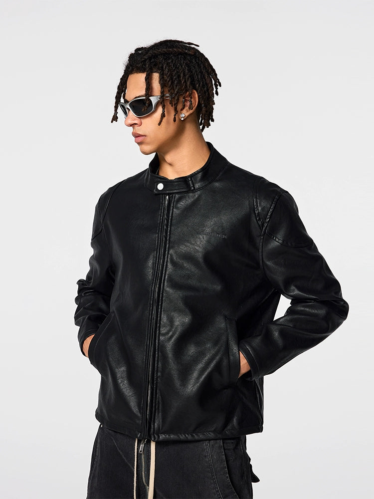 biker jacket | Leather Motorcycle Jacket | Face 3 Face