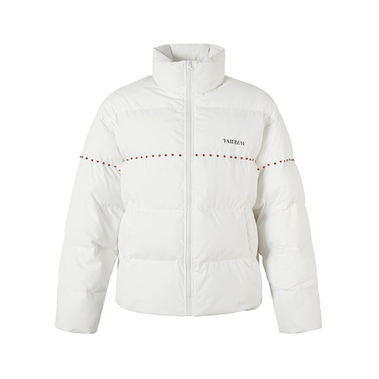 YADcrew Inlaid Diamond Puffer Jacket