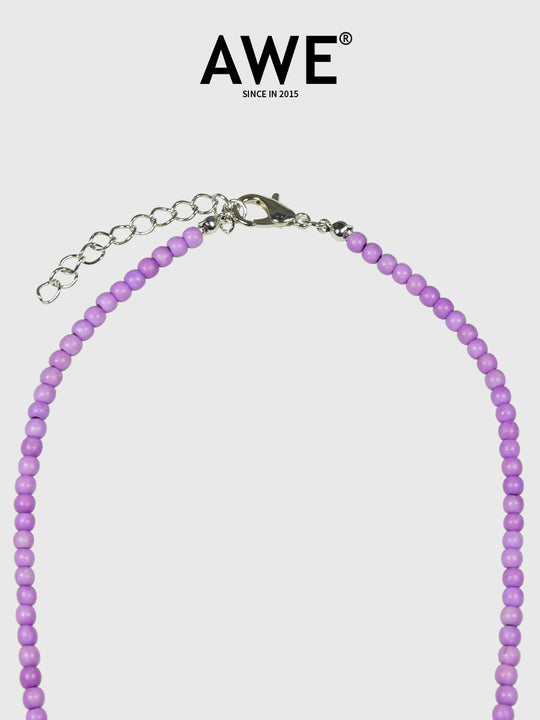 AWE Stone Beads Cross Necklace | Face 3 Face