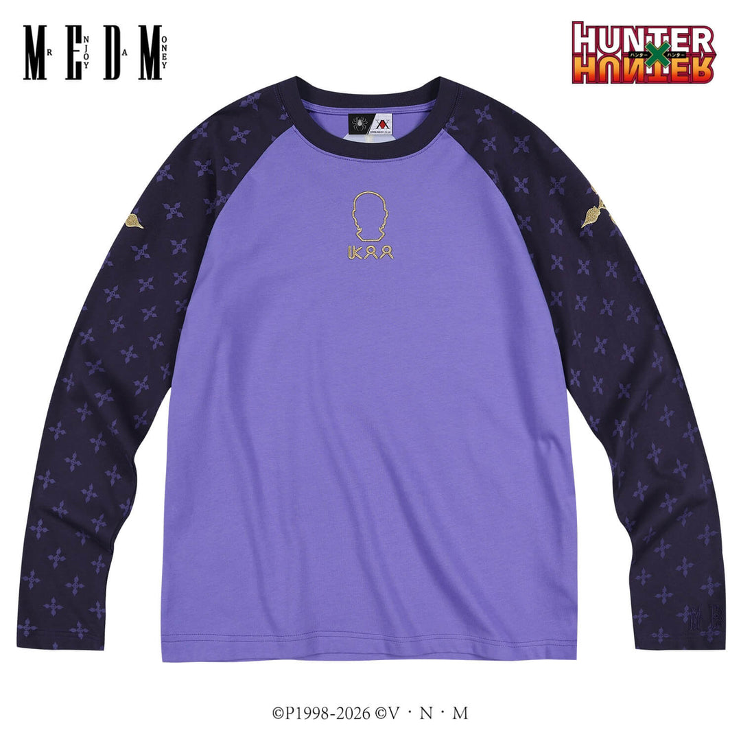 MEDM × HUNTER×HUNTER All Over Character Icon Raglan Long Sleeve Tee | Face 3 Face