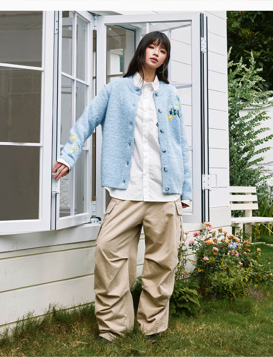 MEDM Floral Vine Embroidered Knit Cardigan | Face 3 Face