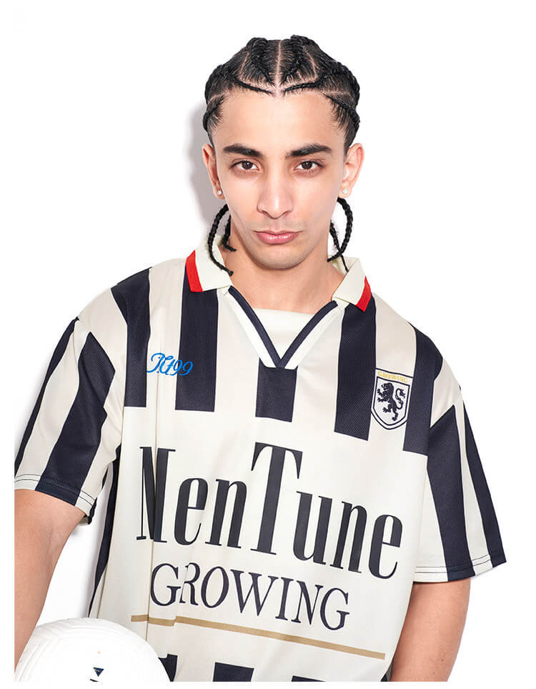 F3F Select Parody Striped Short Sleeve Soccer Jersey | Face 3 Face