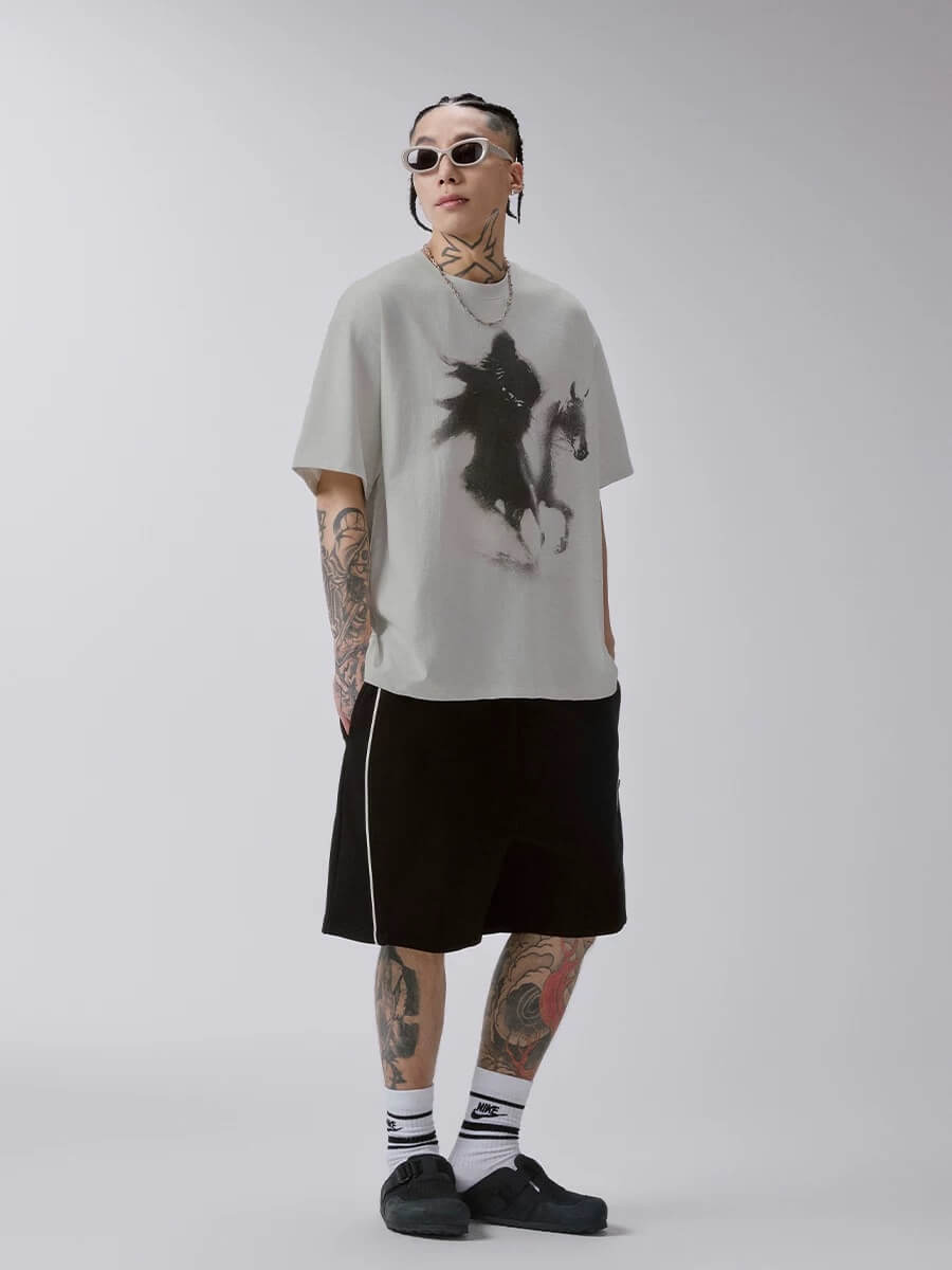 F2CE Phantom Rider Vintage Print Short Sleeve Tee | Face 3 Face