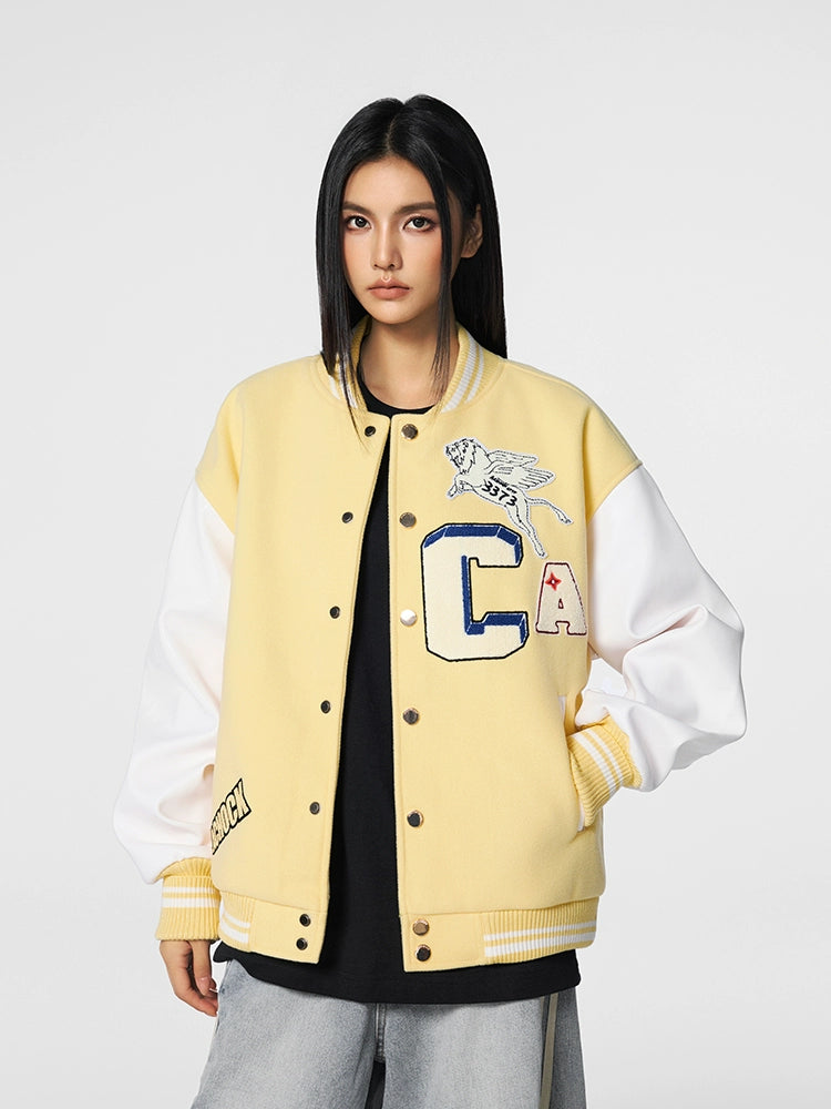 Racer varsity jacket | Achock CA Logo Griffin Varsity Jacket | Face 3 Face