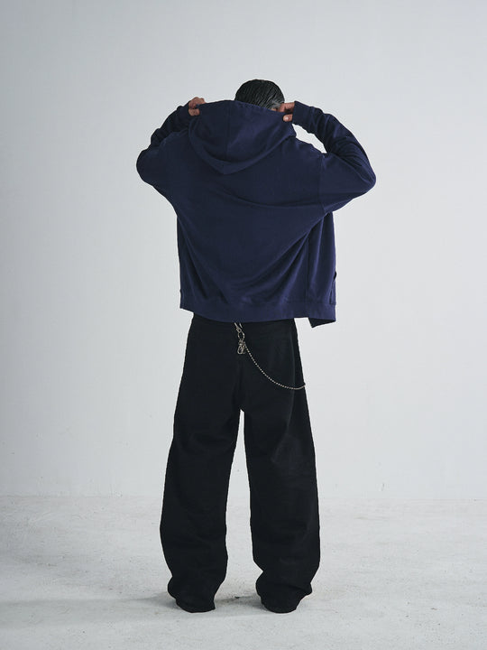 RUSURE Vintage Print Zip Up Hoodie | Face 3 Face