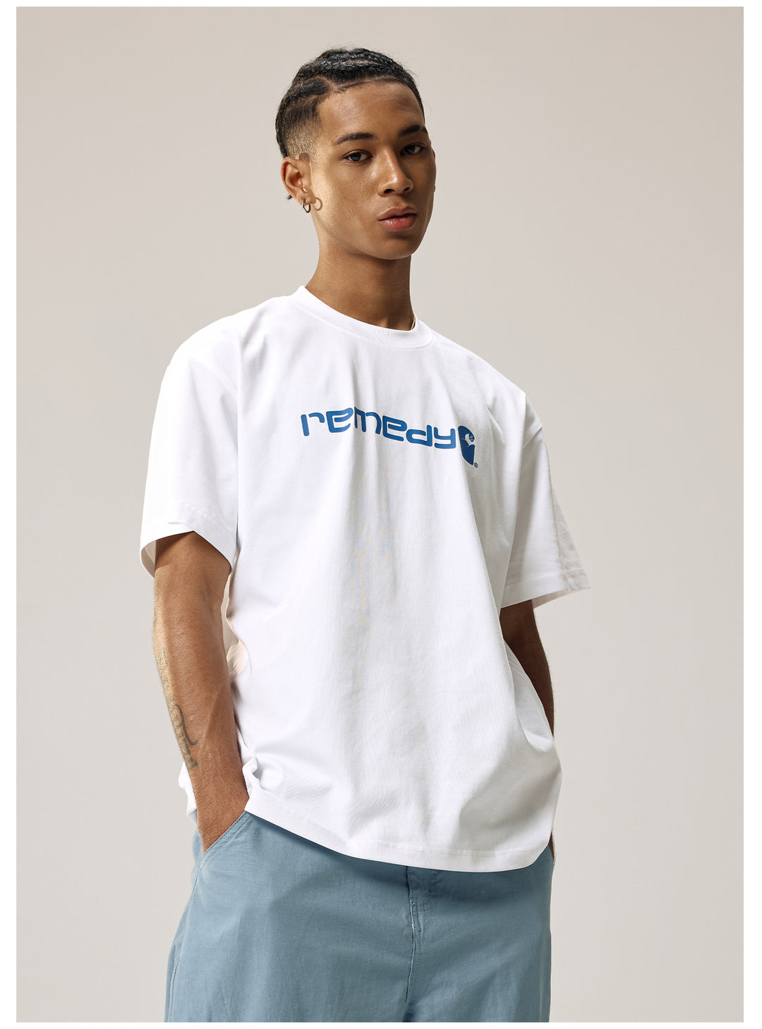 Remedy Biceps Inspired Letter Print Tee | Face 3 Face