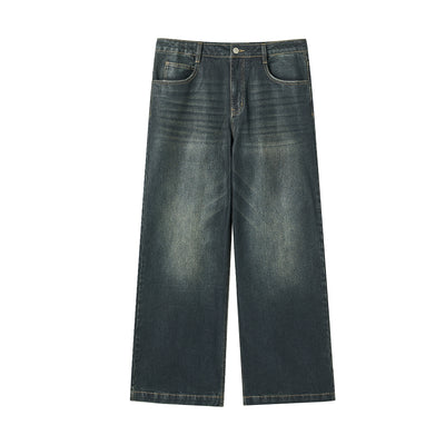 JHYQ Brush Wax Process Washed Baggy Jeans | Face 3 Face