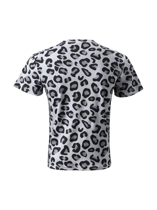 KARMANISTIC Leopard Print Slim Fit Stretch Tee | Face 3 Face