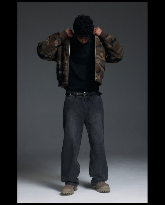 NOVACAM Camouflage MA-1 Military Jacket | Face 3 Face