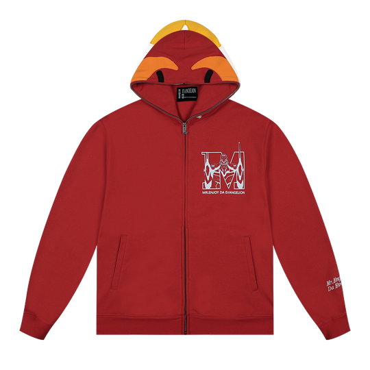 MEDM x EVA Unit-00, Unit-01, Unit-02 Mecha Design Zip-Up Hoodie | Face 3 Face