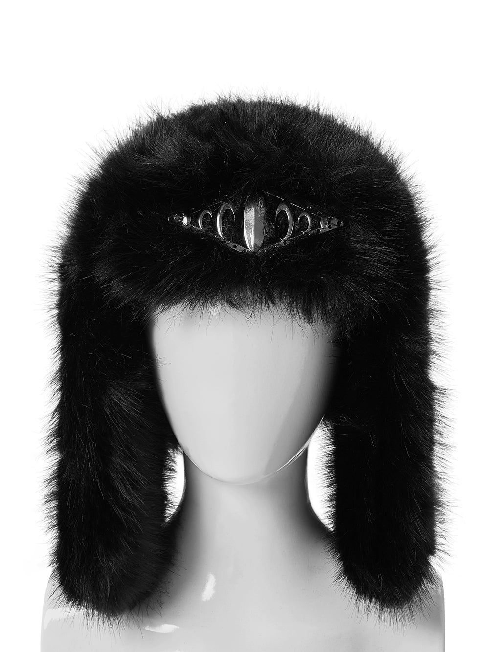 KARMANISTIC Metal Logo Fur Earflap Beanie | Face 3 Face