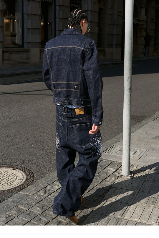 STEEPC Double Breasted Denim Jacket | Face 3 Face