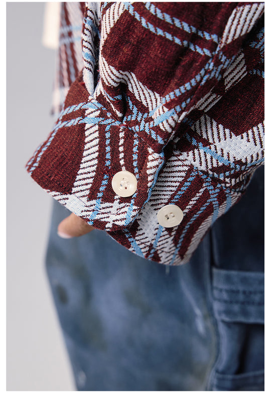 Remedy Wave Plaid Reversible Long Sleeve Shirt | Face 3 Face