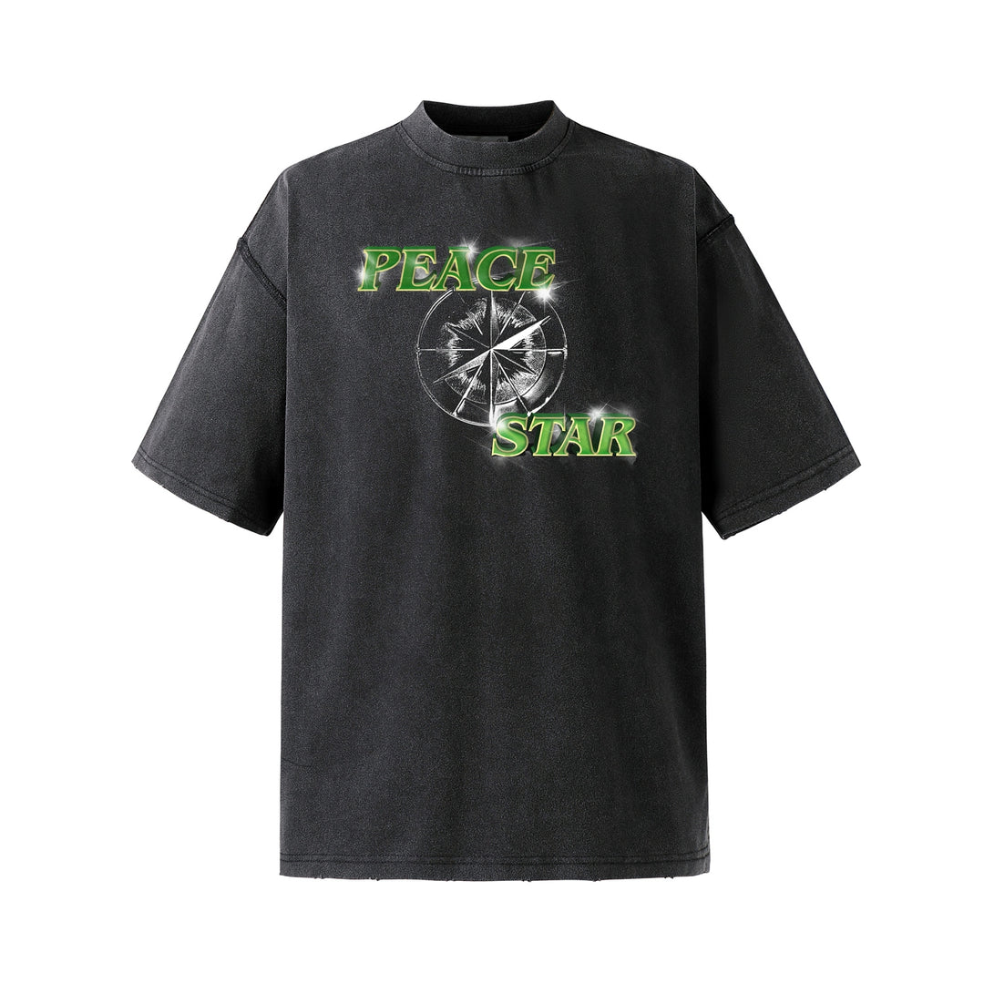 NOVACAM Master Customized Vintage Printed Destroyed Tee | Face 3 Face