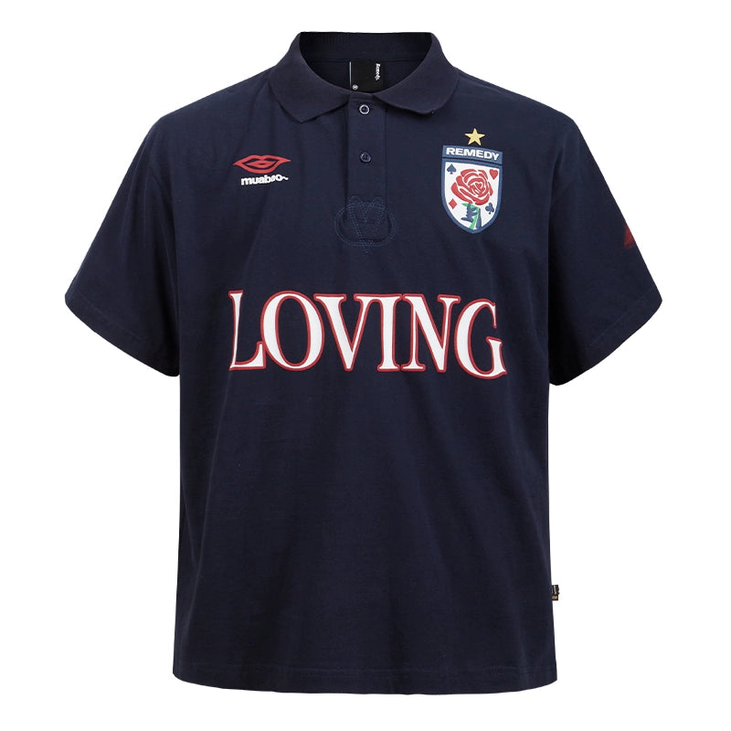 Remedy LOVING Foam Print Polo Shirt | Face 3 Face