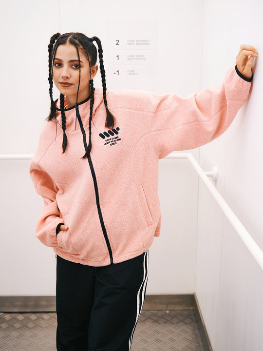 VOTE Fleece Sporty Hooded Jacket