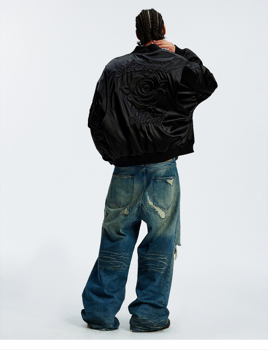 MEDM 3D Rose Foam MA-1 Bomber Jacket | Face 3 Face