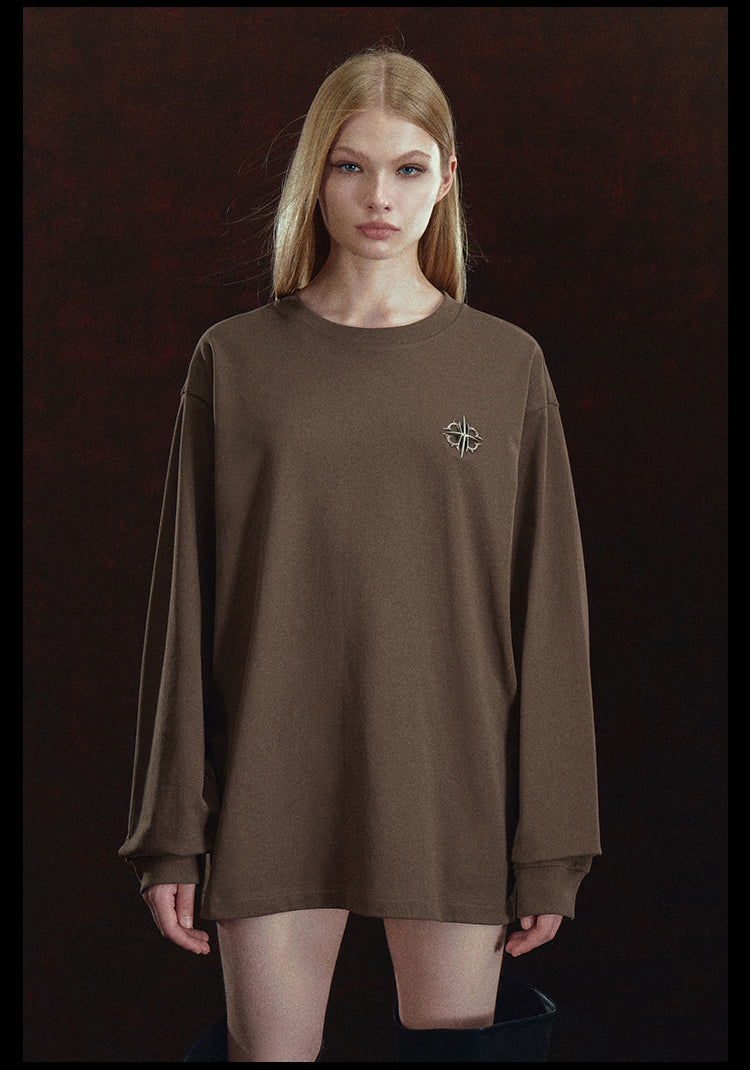 DICETINY 3D Metal Logo Long Sleeve Tee | Face 3 Face