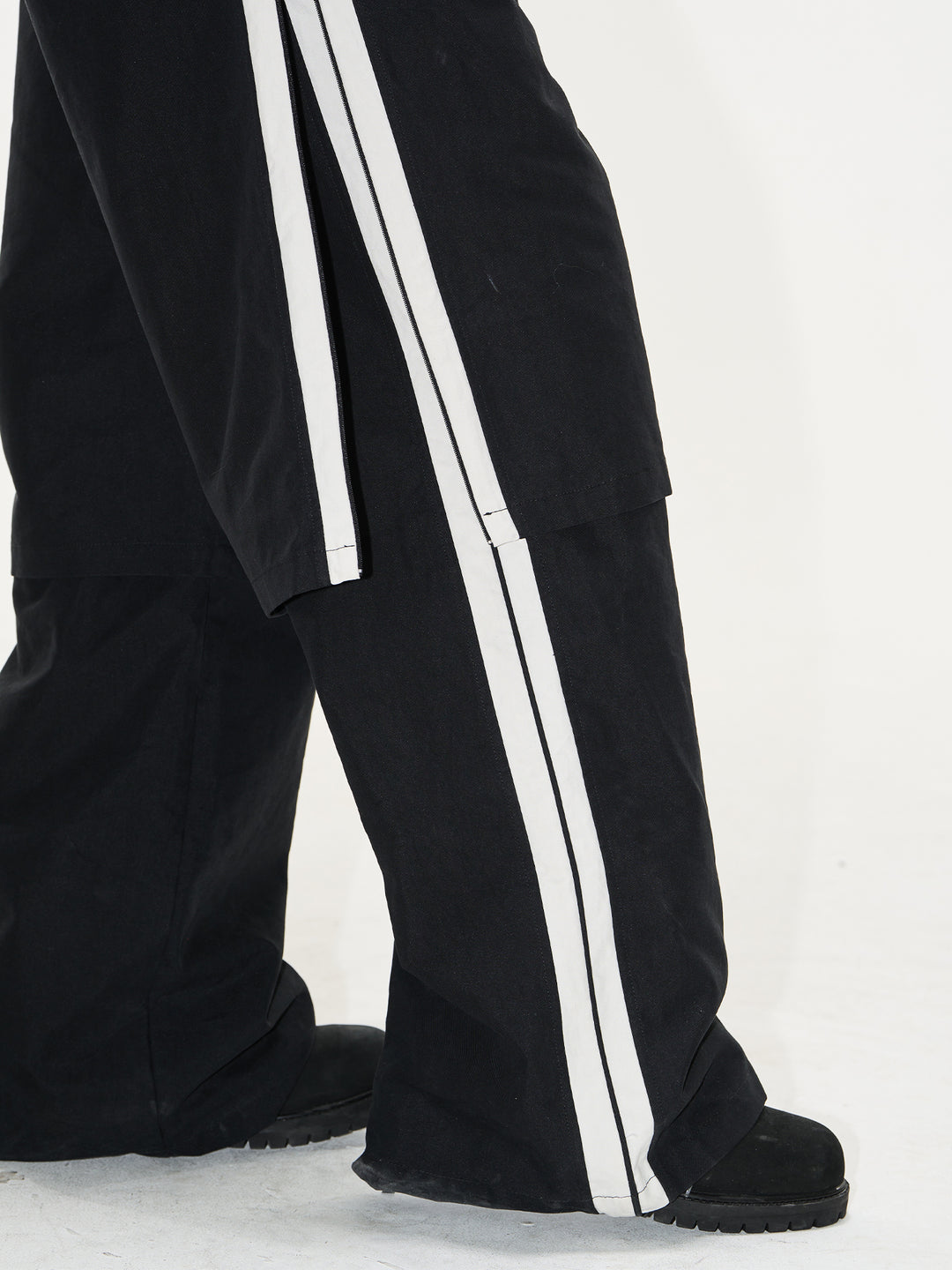BLIND NO PLAN Double-Layer Color-Blocking Patchwork Sports Pants | Face 3 Face