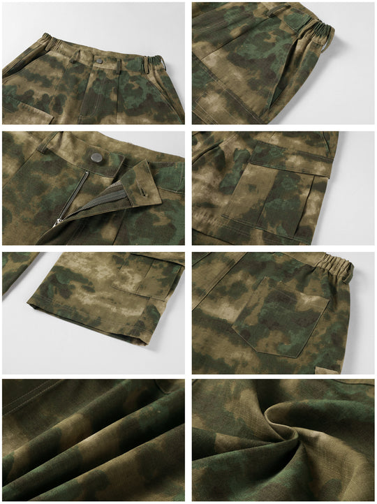 NOVACAM Camouflage Multi-Pocket Baggy Work Cargo Pants | Face 3 Face