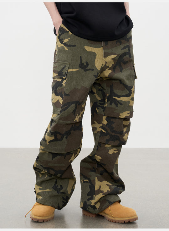 AFGK Camouflage Multi Pocket Work Cargo Pants | Face 3 Face