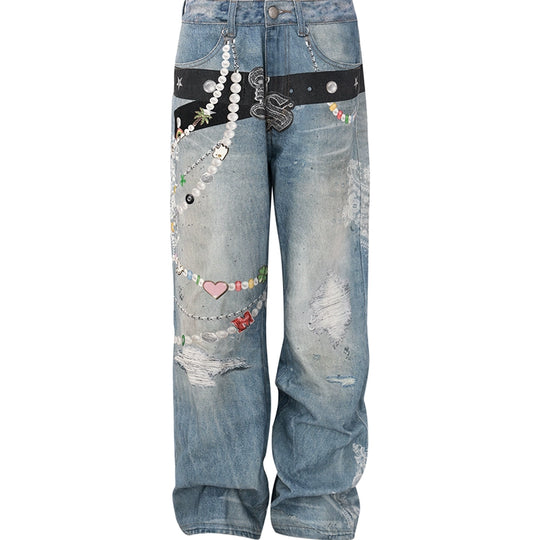 MEDM x STK Hyperrealistic Print Jeans | Face 3 Face