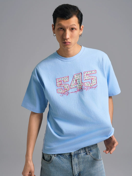 S45 Sequins Logo Patch Embroidery Tee | Face 3 Face