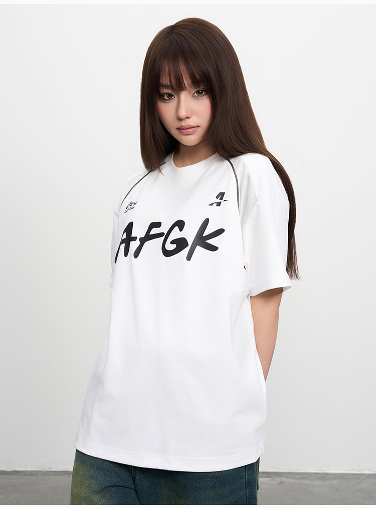 AFGK Mesh Patchwork Jersey Tee | Face 3 Face